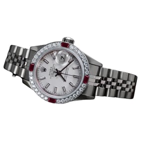 Rolex Datejust White Dial Diamond &