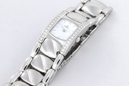 Ebel Beluga Manchette quartz steel and