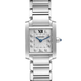Cartier Tank Francaise Small Steel Diamond
