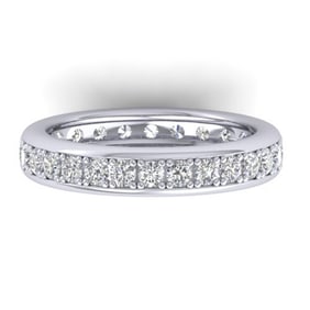1.33 ctw Certified VS/SI Diamond Eternity Band 14k White Gold
