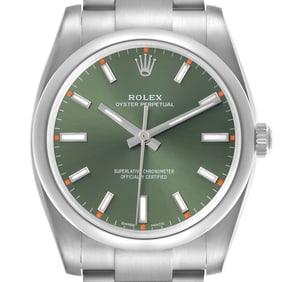 Rolex Oyster Perpetual Olive Green Dial