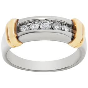 Diamond band in 18k white and