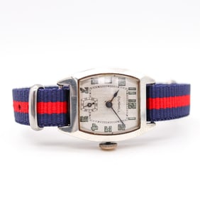 DUNHILL 1930 Art Deco Tonneau Wrist-Watch