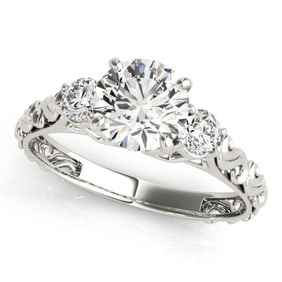 1.25 ctw VS/SI Diamond 3 Stone Ring 18k White Gold