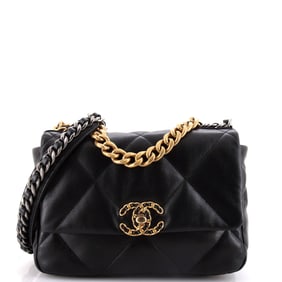 Chanel 19 Flap Bag Quilted Leather