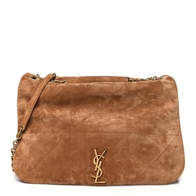 Saint Laurent Suede Matelasse Monogram Large