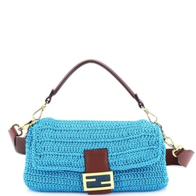 Fendi Baguette NM Bag Woven Crochet