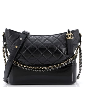 Chanel Gabrielle Hobo Quilted Goatskin and