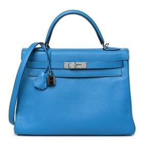Hermes Evercolor Kelly Retourne 32 Bleu