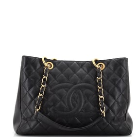 Chanel Grand Shopping Tote Quilted Caviar