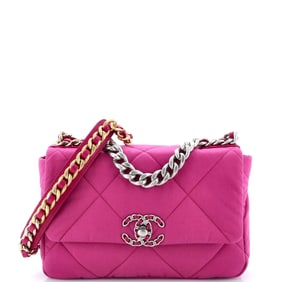 Chanel 19 Flap Bag Quilted Canvas