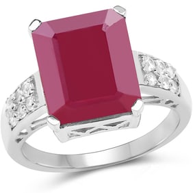 7.26 CT Glass Filled Ruby and