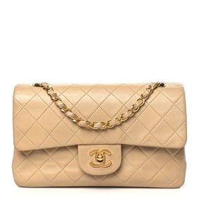 Chanel Lambskin Quilted Small Double Flap