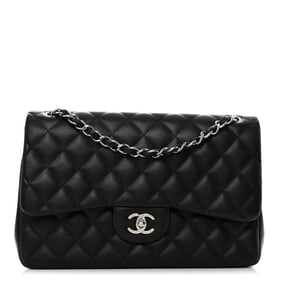 Chanel Lambskin Quilted Jumbo Double Flap