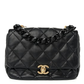 Chanel Lambskin Quilted Small Lacquered Chain