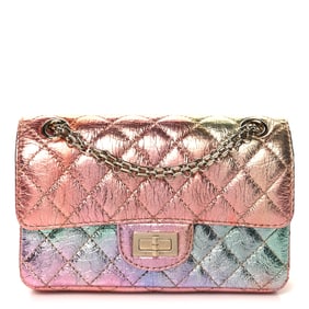 Chanel Metallic Goatskin Quilted Mini 2.55