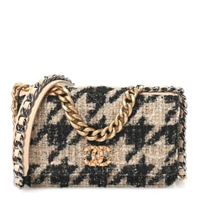Chanel Wool Tweed Lambskin Quilted Chanel