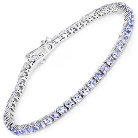 5.30 CT Genuine Tanzanite 14K White