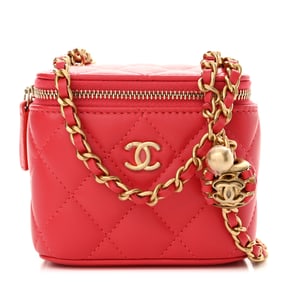 Chanel Lambskin Quilted Pearl Crush Mini