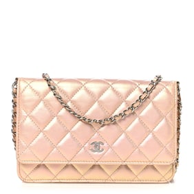 Chanel Iridescent Calfskin Quilted Wallet on