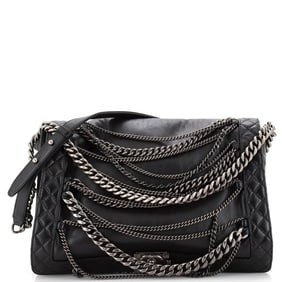 Chanel Boy Flap Bag Enchained Lambskin