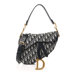 Christian Dior Oblique Saddle Bag With