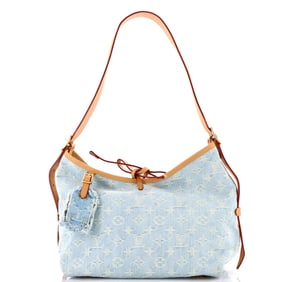 Louis Vuitton CarryAll Hobo Monogram Denim