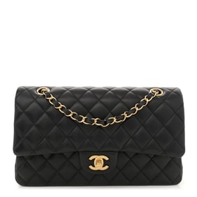 Chanel Lambskin Quilted Medium Double Flap
