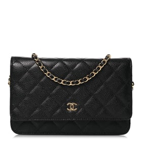 Chanel Caviar Quilted Wallet on Chain