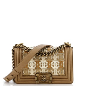 Chanel Boy Flap Bag Woven Leather