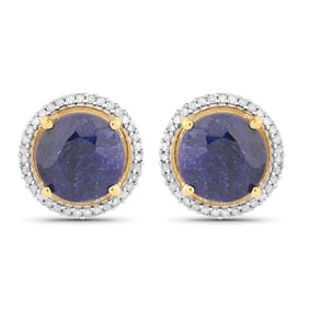 5.20 CT Dyed Sapphire and White
