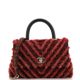 Chanel Coco Top Handle Bag Chevron