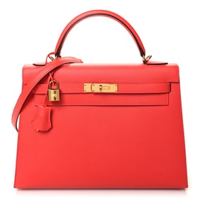 Hermes Epsom Kelly Sellier 32 Rose