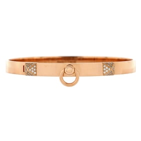 Hermes Collier de Chien Bracelet 18K