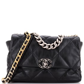 Chanel 19 Flap Bag Quilted Leather