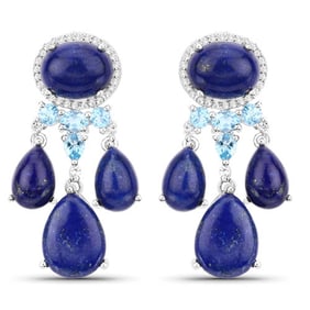 23.63 CT Genuine Lapis, Swiss Blue