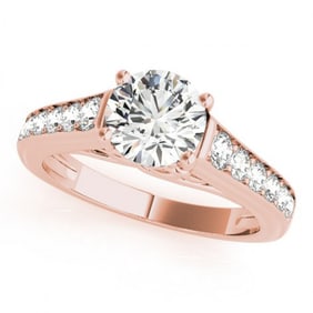 1.25 ctw Certified VS/SI Diamond Ring 18k Rose Gold