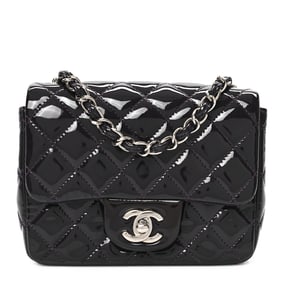 Chanel Patent Quilted Mini Square Flap