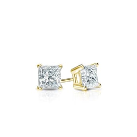 Natural 0.25 CTW Diamond Stud Earrings 18K Yellow Gold