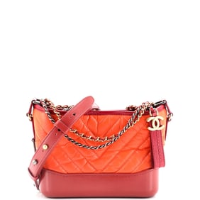 Chanel Gabrielle Hobo Chevron Aged Calfskin