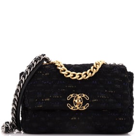 Chanel 19 Flap Bag Quilted Tweed
