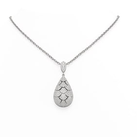 4.13 ctw Diamond Necklace 18K White Gold