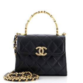 Chanel Coco Enamel Top Handle Flap