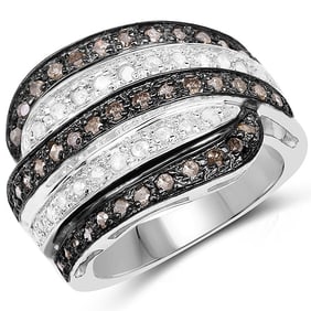 0.80 CT Genuine Brown Diamond and