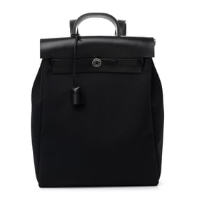 Hermes Military Toile Vache Hunter Herbag