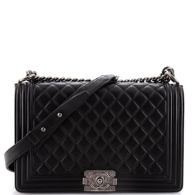 Chanel Boy Flap Bag Quilted Calfskin