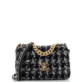 Chanel 19 Flap Bag Quilted Houndstooth