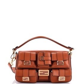 Fendi Multipocket Baguette Bag Leather