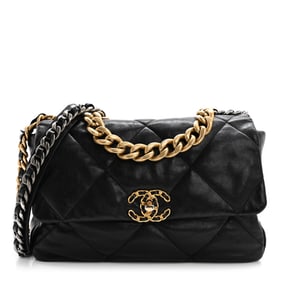 Chanel Goatskin Quilted Large Chanel 19