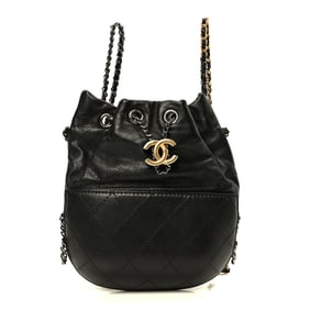 Chanel Calfskin Quilted Small Gabrielle Bucket